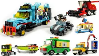 LEGO Bricks sets:  tanks, police cars, military trucks