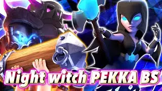 Night witch PEKKA BS is so interesting😘-Clash Royale