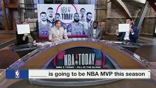 FILL IN THE BLANK 📝 Who will be NBA MVP this season? 🏆 | NBA Today