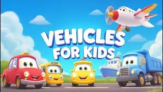 Learn Vehicles for Kids 🚗🚢✈️ | Road, Water & Air Vehicles Names | Guess the Vehicles | Kidora