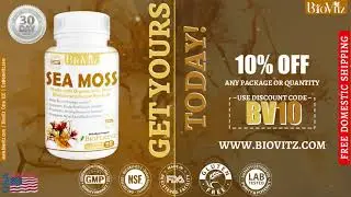 SEA MOSS | Organic Irish Moss, Bladderwrack & Burdock | Strong Immune System | Keto & Alkaline Diets