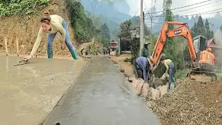 The female warrior descended the mountain to help the villagers build a new rural road