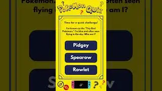 Pok&eacute;mon Quiz #fans #pokemongoshorts #quizmania #pokemon #shorts