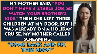 My mom said, 'No job, watch your older brother&rsquo;s kids.' She dumped three kids at my door. screamed&hellip;!