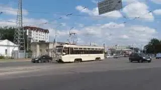 Трамвай едет ... без водителя. Харьков Tram rides ... without a driver. Kharkov