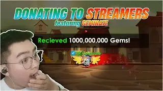 DONATING TO STREAMERS #2 in Growtopia feat GEMINATE