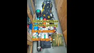 Perlengkapan mendaki gunung. harga alat pendaki gunung yang wajib dimiliki  @videokiu myjob