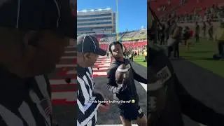 Faked out the ref lmfaoo 💀 #shorts #football #collegefootball #travishunter #colorado #deionsanders