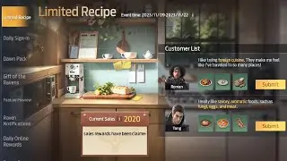 Undawn|Guide/Tutorial|New Update-Event time:2023/11/09-22 (Limited Recipe) Part 10