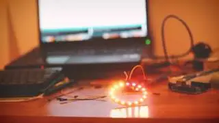 NeoPixel Ring - 16 x WS2812 5050 RGB LED Demonstration
