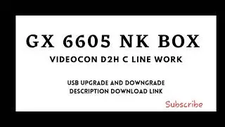 6605 Nk Box Software|| Videocon D2h 88&deg;E || C Line fully work👇