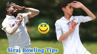 Mohammed Siraj Bowling Action Tips Cricket Fans