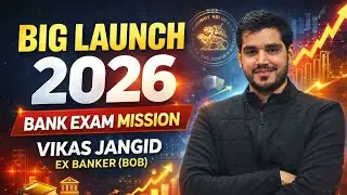 Big Launch for 2026 Bank exam | Mission bank exam by Vikas Sir