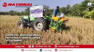 ZERO TILL Seed Cum Drill with Multi Crop Planter | National Agro Industries
