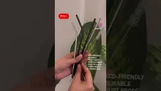 Stainless Steel Straw | Eco-friendly, Affordable & sustainable #sustainability #ecofriendly