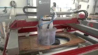 Fast sink cut out for stone countertop | Ghines Sysmatic CNC