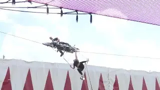 High wire motorcycles and more at Wallenda daredevil show