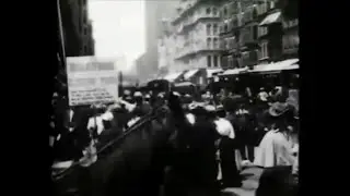 1897 - Corner Madison and State Streets, Chicago - James Henry White (Edison Studios)