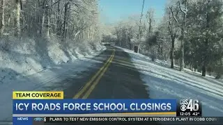 Icy roadways force school closings around metro Atlanta