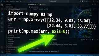 Python Numpy Max Function