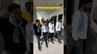 NSUI protest against ragging incident in SVNIT #surat #svnit #nsui #news #protestnews