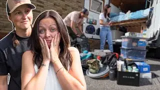 Condensing our ENTIRE LIFE into a VAN! - goodbye house. (+van jobs) Full time van life!