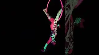 Foxy Foe UV Aerial Performance at Initiation Festival 2023/24 NYE