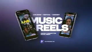 Premiere Pro Template: Music Event Promo Reels
