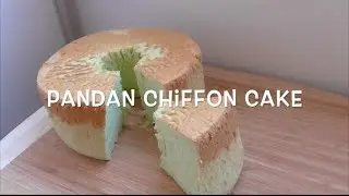 how to make pandan chiffon cake recipe (resep bolu pandan)