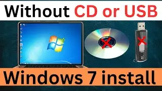 How to Install Windows 7 without CD or USB on PC Hindi 2026