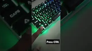 How to press left Ctrl in any Keyboard   |View Lab|#RGB#Keyboard#ctrl#shorts