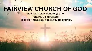 Fairview Church of God Sunday Service (January 11, 2026)