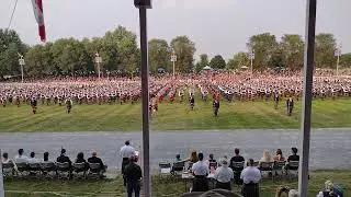 Glengarry Highland Games 2025 closing massed bands part 2