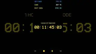 1 Hour of LTC Audio TimeCode Generator online 25 FPS