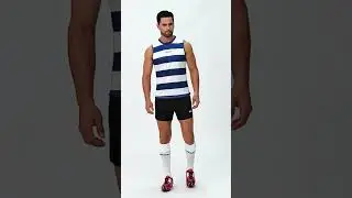 Sublimated Striped AFL Vest Jersey | AFL Uniform Customize