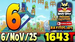 Angry Birds Friends Level 6 Tournament 1643 Highscore  POWER-UP walkthrough