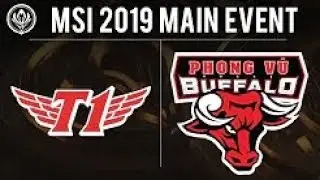 SK Telecom T1 vs Phong Vũ Buffalo   MSI 2019 Group Stage   SKT vs PVB