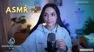ASMR DIRECTO 🔴 Susurros, visuales, sonidos relajantes, lectura...