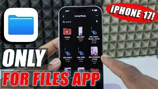 how to enable dark mode only for files app iphone 17?