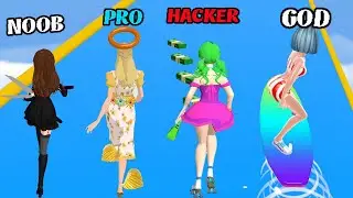 NOOB vs PRO vs HACKER vs GOD - Doll Designer, Beauty Race ...