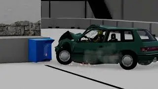 1987 Ibishu Covet moderate overlap crash test