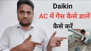 Daikin AC mein gas kaise Change Karen || Kaleem AC Technical 