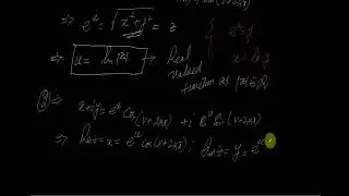 #MTH403 Lecture 11 Part 3 (Logarithmic functions in Complex plane)