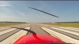 Cessna 150 [N704EV] Takeoff Dare County Regional Airport (Runway 23)