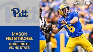 Pitt QB Mason Heintschel&nbsp;Highlight vs. NC State