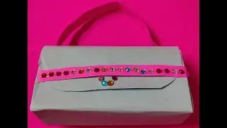 How to Make Ladies Purse | Easy Purse Making | Origami|Paper Cutting | Kids School Project| #MaaTuTv