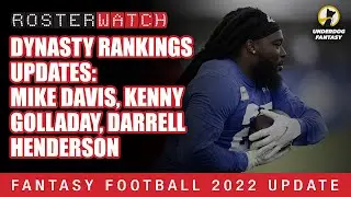Fantasy Football 2022 &ndash; Dynasty Updates: Mike Davis, Kenny Golladay, Darrell Henderson - RosterWatch