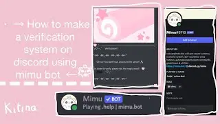 HOW to set up verification using Mimu on discord