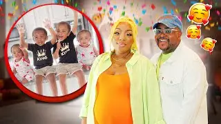 SURPRISING OUR *TWO SETS* OF TWINS WITH THEIR DREAM HOME! Adorable Reaction 🥰🤎