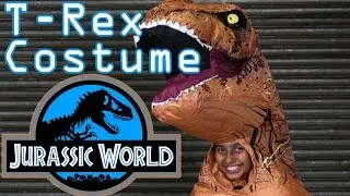 ToyBop! T-Rex Inflatable Dinosaur Costume Rubie's Jurassic World Halloween Unboxing